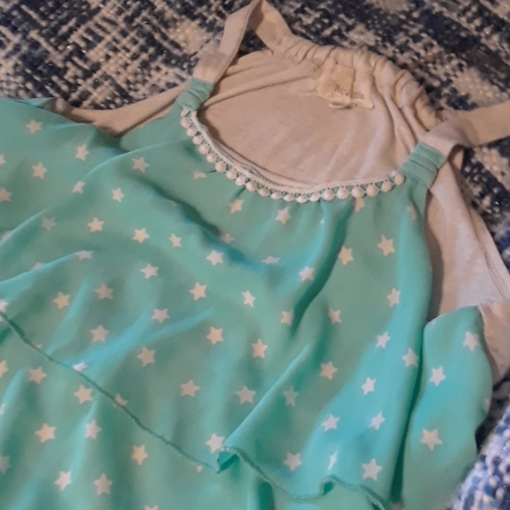 Girls XL Light blue Rewind star shirt